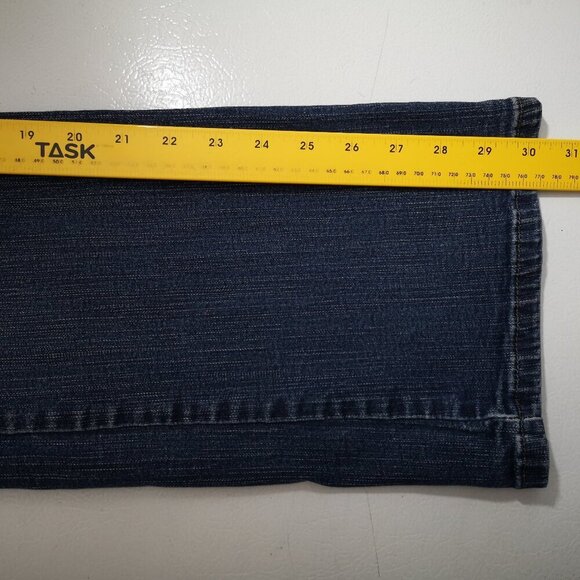 Levi's 512 Ladies Perfectly Slimming Size 10 Medium Bootcut Blue Jeans - Picture 13 of 14